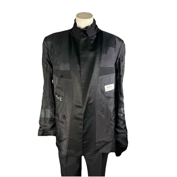 Vtg Hugo Boss Double Breasted Tuxedo Men 42R 34x33.5 Cerruti 1881 Italian Fabric - Picture 8 of 16